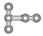 Минипластина T- образная, короткая