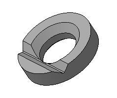 Шайба с пазом